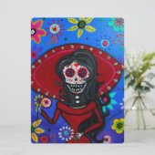 QUINCEANERA DAY OF THE DEAD INVITATION (Standing Front)