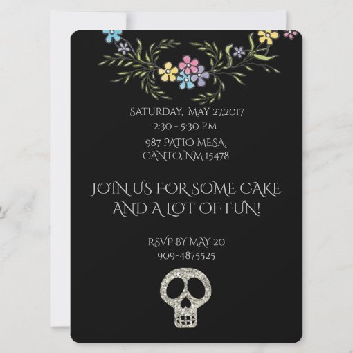 QUINCEANERA DAY OF THE DEAD INVITATION | Zazzle