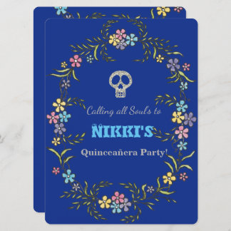 QUINCEANERA DAY OF THE DEAD INVITATION