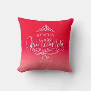 Quinceañera Decor Throw Pillow
