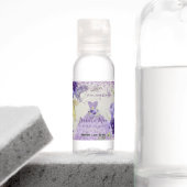 Quinceanera Dusty Purple Glitter Gown Hand Sanitizer (Insitu)