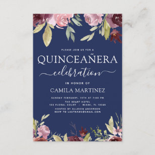 rOSES Quinceanera Invitation QS-IN5 set of 50