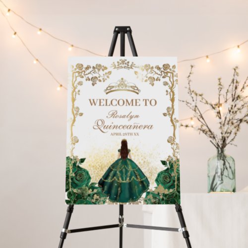 Quinceanera Emerald Beauty and best Quinceanera Foam Board