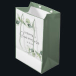 Quinceanera Eucalyptus 15th Birthday Party Medium Gift Bag<br><div class="desc">TIP: Matching items available in this collection. Our botanical eucalyptus birthday collection features watercolor foliage and modern typography in dark gray text. Use the "Customize it" button to further re-arrange and format the style and placement of text. Could easily be repurpose for other special events like anniversaries, baby shower, birthday...</div>