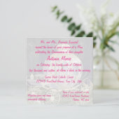 Quinceanera Fairy Tale Princess Carriage pink Invitation (Standing Front)