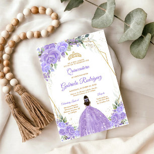 Quinceanera Floral Invitation