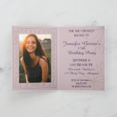 Quinceanera Folded Photo 15th Birthday Party Invitation (Inside)