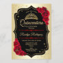 Quinceanera - Gold Black Red Invitation
