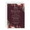 Quinceanera Gold Burgundy floral Sparkle