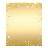 Quinceanera gold dress floral budget invitation flyer (Back)