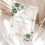 Quinceañera Gold & Sage Green Mexican Butterfly Invitation<br><div class="desc">Quinceañera Gold & Sage Green Mexican Butterfly Invitation
Mis Quince Anos,  15th Birthday, </div>
