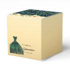 Quinceanera green gold florals dress thank you