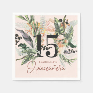 Quinceañera Greenery & Terra Cotta Jungle Napkins