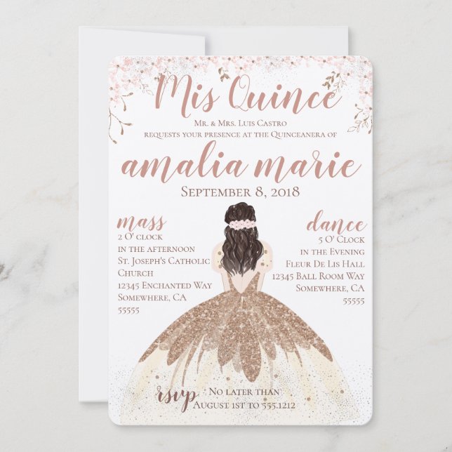 QUINCEANERA INVITATION (Front)