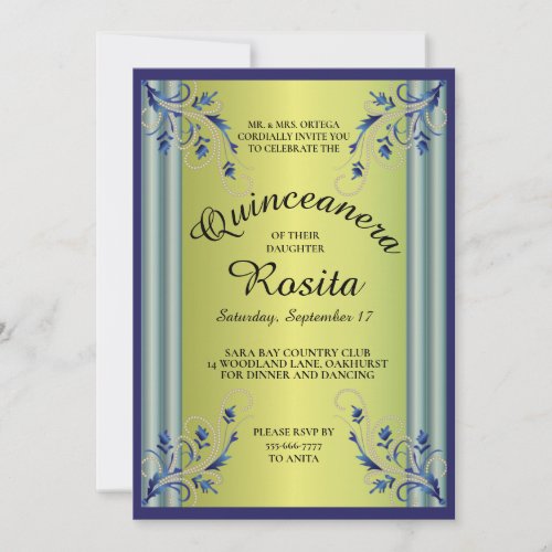 Quinceanera invitation
