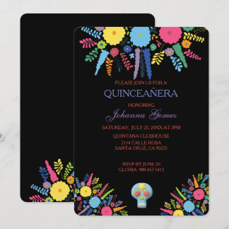 QUINCEAÑERA INVITATION DIA DE LOS MUERTOS