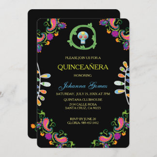 QUINCEAÑERA INVITATION DIA DE LOS MUERTOS