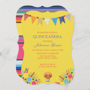 QUINCEAÑERA INVITATION DIA DE LOS MUERTOS