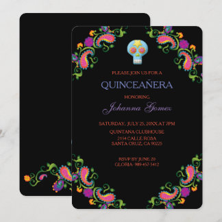 QUINCEAÑERA INVITATION DIA DE LOS MUERTOS