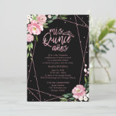 Quinceanera Invitation Spanish Blush Rose Gold (Standing Front)
