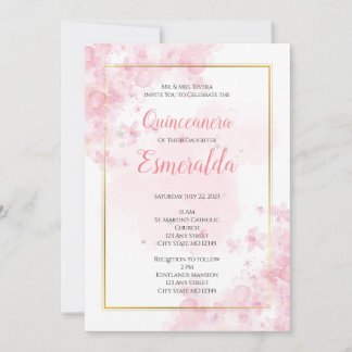 Quinceañera Invitation, Sweet 15 Invite