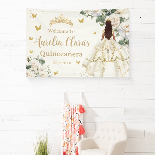 princess dress banner When the birthday girl cannot commit to just one princess.you must paint all 7 of her favorites!! And OF COURSE this is the second banner making its way to Disney this week to celebrate Happy