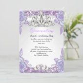 Quinceanera Lilac Pink 15th Birthday Party 2 Invitation (Standing Front)