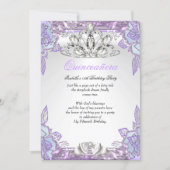 Quinceanera Lilac Pink 15th Birthday Party 2 Invitation (Front)