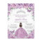 Quinceañera Lilac Purple Flowers Butterflies Crown