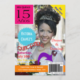 Quinceanera   Magazine Cover   Photo   15th Invitation