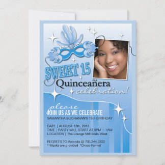 QUINCEANERA MASQUERADE INVITATION