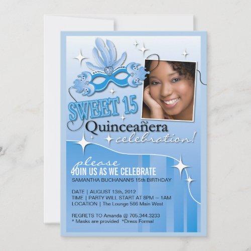 QUINCEANERA MASQUERADE INVITATION