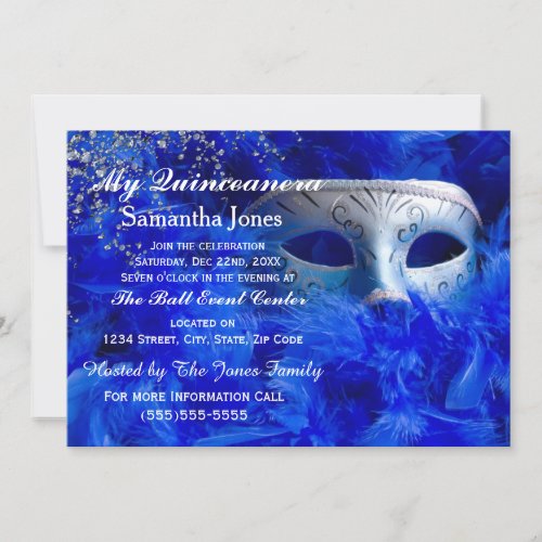 Quinceanera Masquerade Invitations