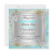 Quinceanera Masquerade Teal Gold Snowflakes Silver