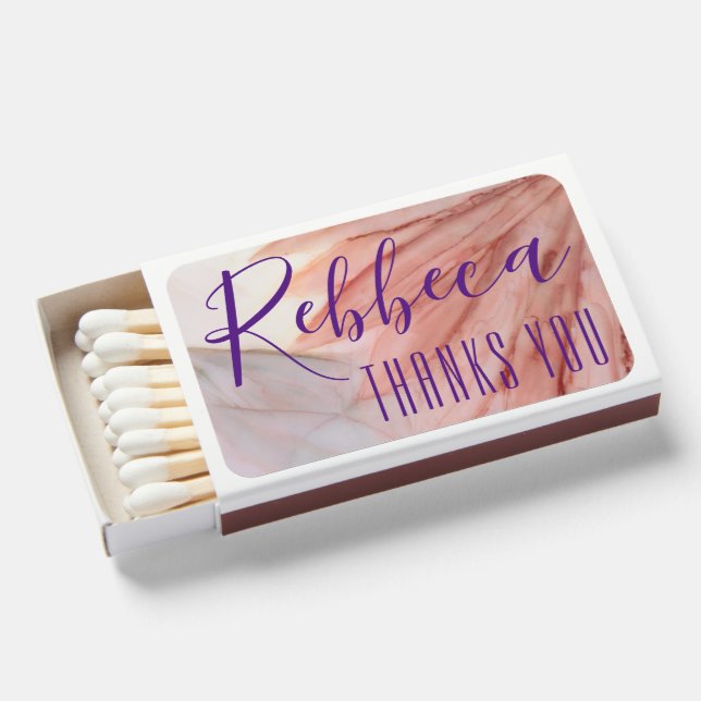 Quinceañera Matchbooks Pretty in Pink Design (Front Open)