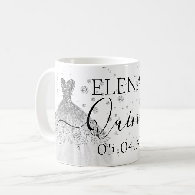 Quinceañera Mug Birthday Party Favor Personalized  (Front Left)