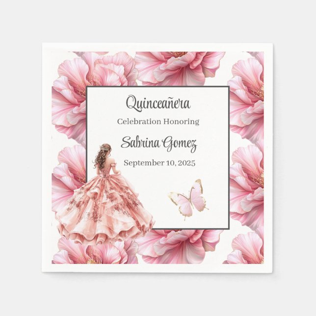 Quinceanera Napkins (Front)