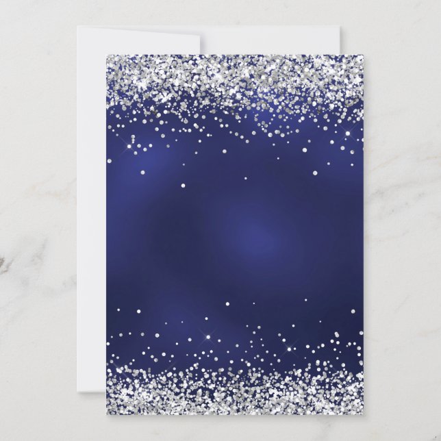 クリミナルガールズ INVITATION The Best Price d2ldlup Quinceanera navy blue glitter dress invitation | Zazzle