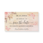 Quinceanera pampas butterfly save the date magnet