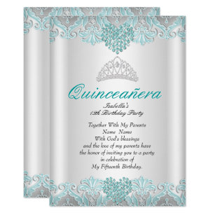 Quinceanera Prayer Invitations & Announcements | Zazzle