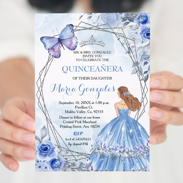 Quinceanera Pastel Flowers 16th Birthday Invitation (Creator Uploaded)