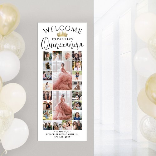 Quinceañera Photo Collage 15th Birthday Welcome