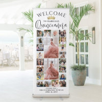 Quinceañera Photo Collage 15th Birthday Welcome