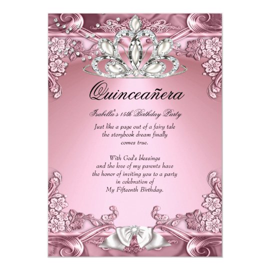 quinceanera for the 15th birthday greeting card zazzle - happy ...