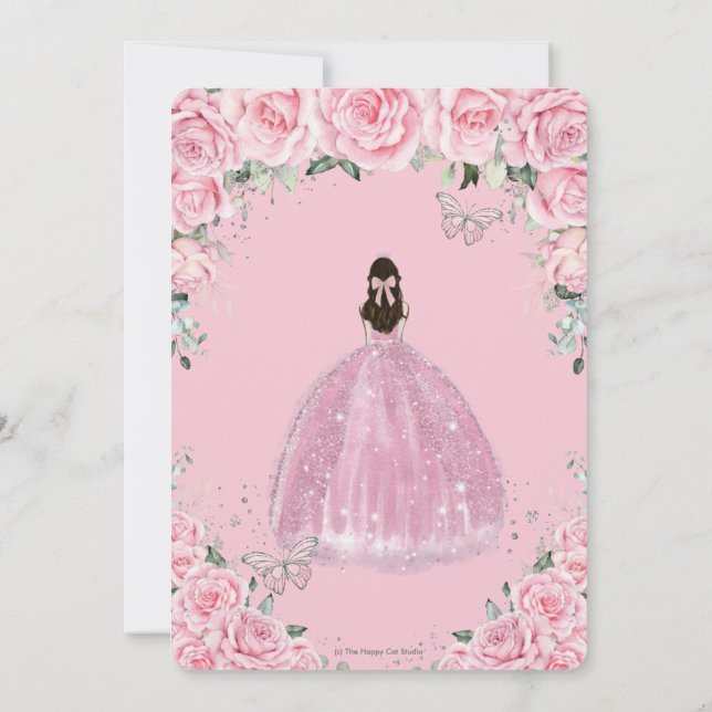 LP タモリ How About This VIH28272 INVITATION /00260 quinceanera_pink_floral_butter