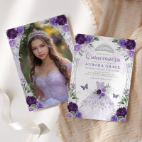 Quinceañera Princess Dress Lavender Silver Photo