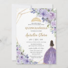 Quinceañera Purple Lavender Floral Gold Princess I