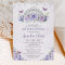 Quinceañera Purple Lilac Floral Tiara Butterflies
