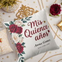 Quinceanera Red Rose Personalized Mis Quince Anos 