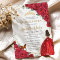 Quinceañera Red Roses Floral Gold Princess Crown